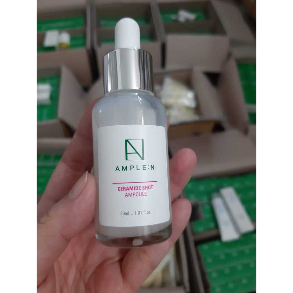 TINH CHẤT AM.PLE:N AMPOULE MOISTURIZING CERAMIDE SHOT AMPOULE LARGE DƯỠNG PHỤC HỒI DA