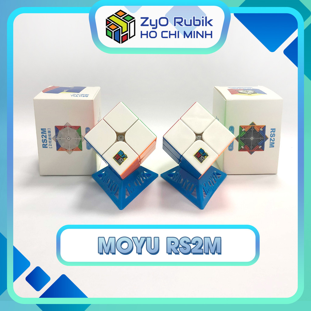 Rubik 2x2 RS2M Stickerless phiên bản có nam châm - Đồ chơi trí tuệ - Zyo Rubik Hồ Chí Minh