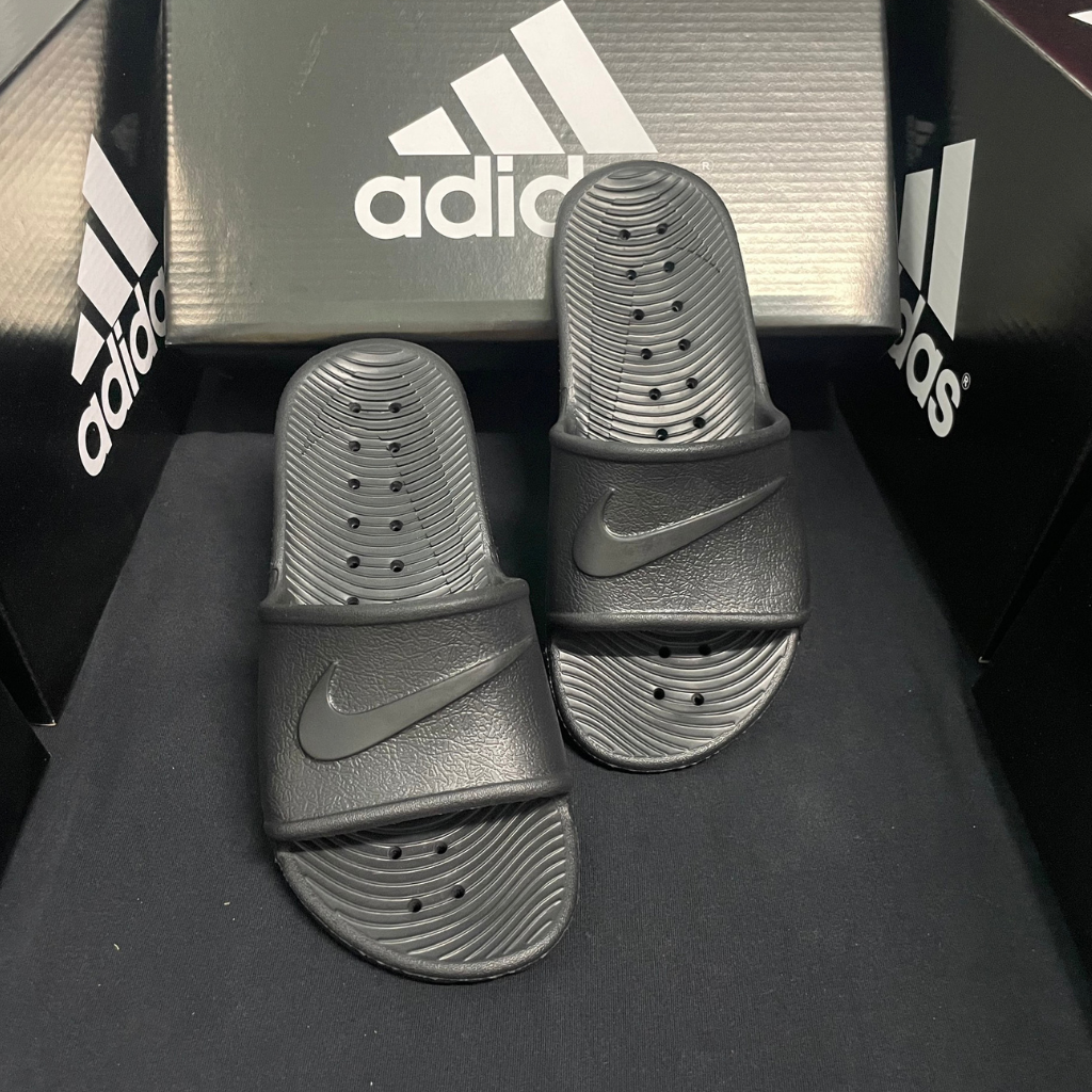 Dép quai ngang Nike đen nam thể thao đúc chống nước, đẹp-nhẹ/ Nike Kawa Shower Black