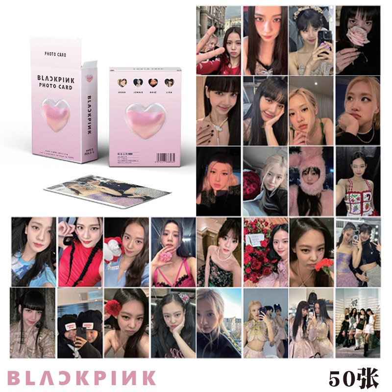 LOMOCARD Photocard  Blackpink 50 tấm hiệu ứng hologram cực đẹp