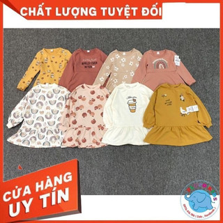 Váy da cá dài tay thu đông cho bé gái