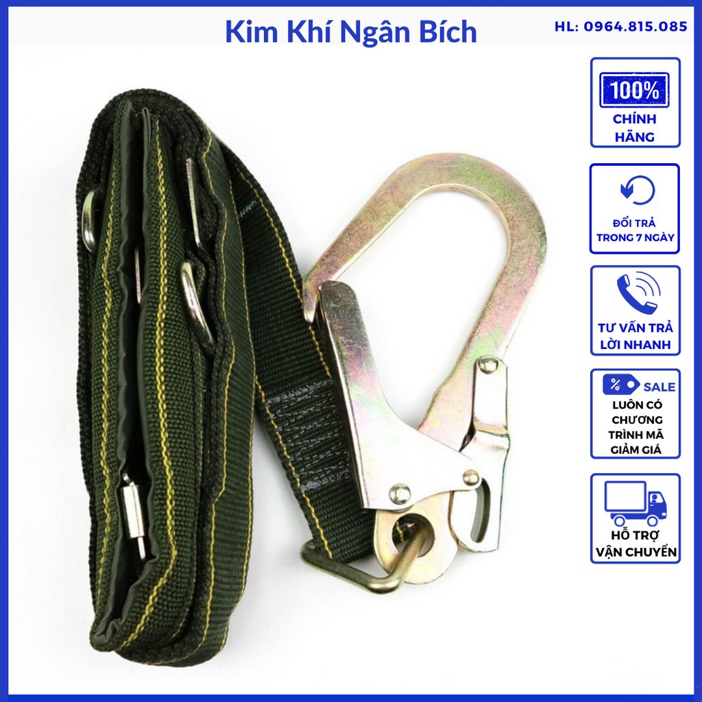 Dây bảo hộ an toàn một móc khi làm viêc trên cao A4