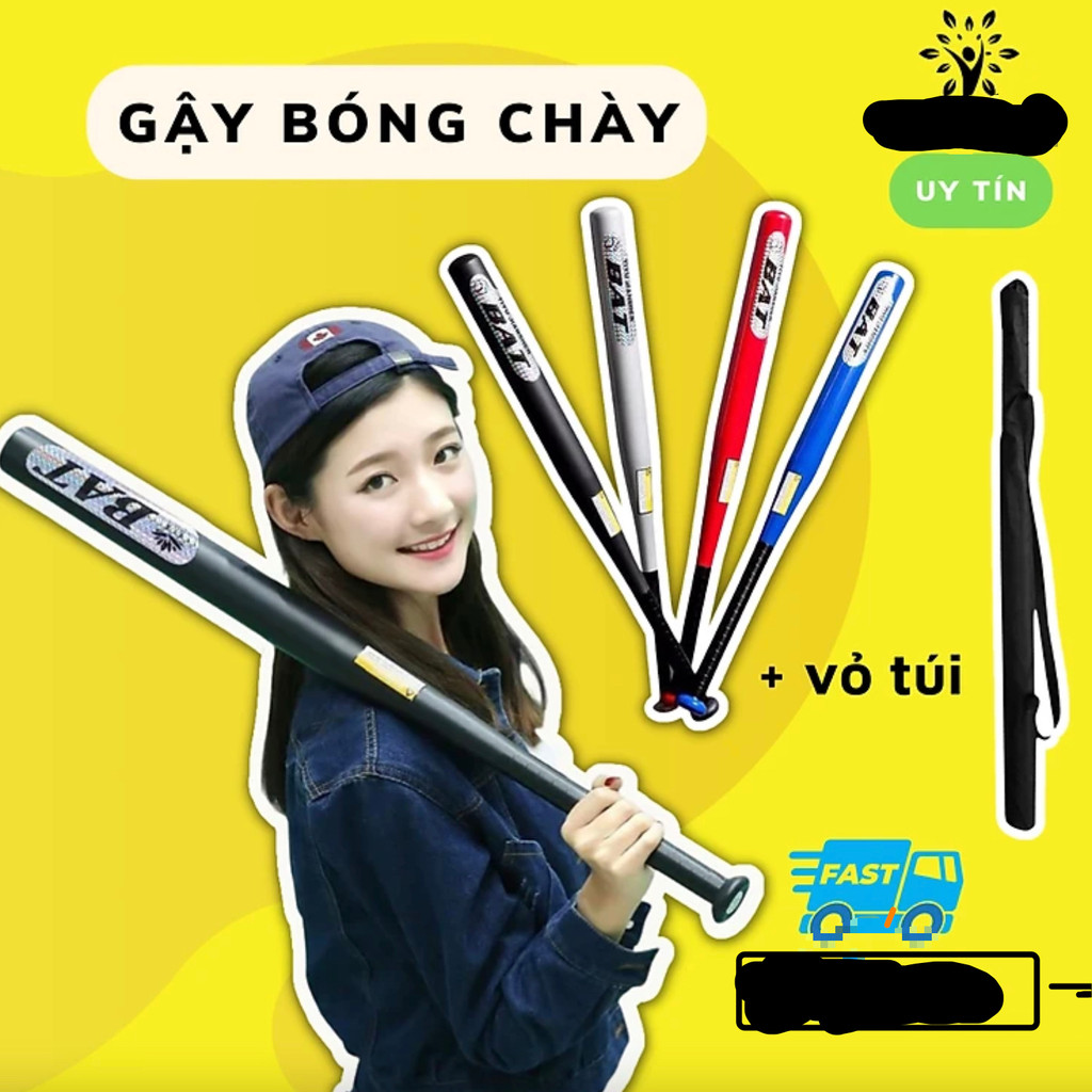 Gậy Bóng Chày Kim Loại Chính Cao Cấp , Gậy Đánh Bóng Chày Kim Loại Bền