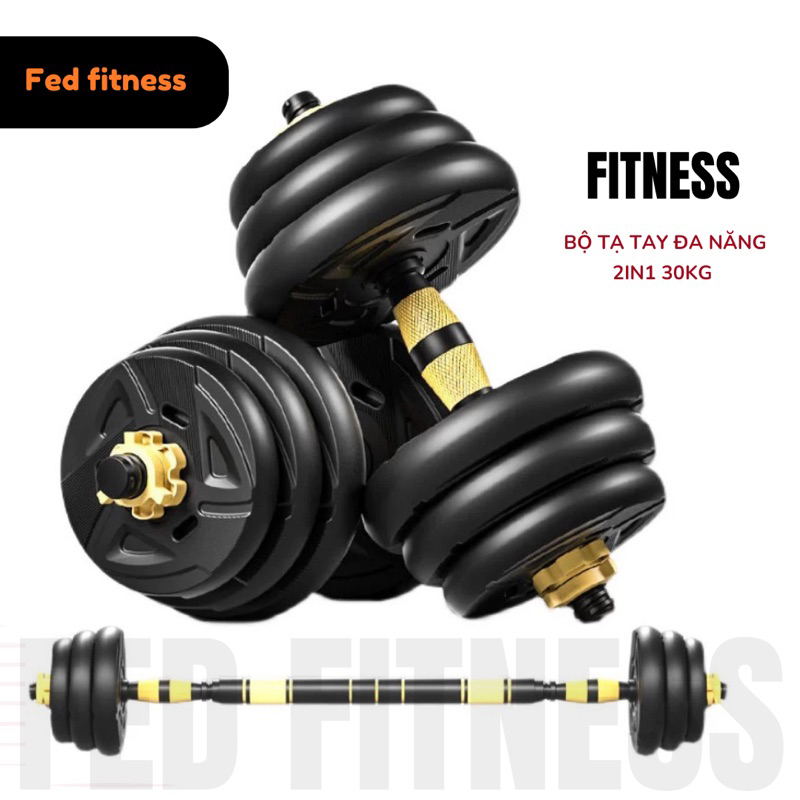 Bộ Tạ tay 30KG 2 in 1 đa năng. Chính hãng TK Sport.