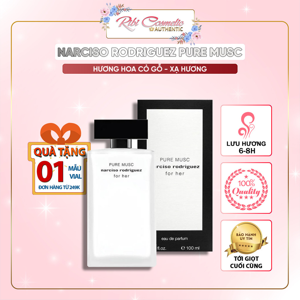 Nước Hoa Nữ Narciso Pure Musc Nar Trắng,thanh Lịch,quyến Rũ,nhẹ Nhàng | BigBuy360 - bigbuy360.vn
