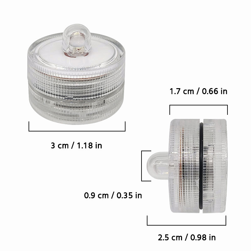 Combo bể cá mini cho betta và đèn LED mini dạng nến trang trí bể cá thủy sinh không thấm nước