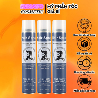 Gôm xịt tóc HAIR SPRAY NEW 420ml siêu tạo kiểu giữ nếp cho tóc 48H