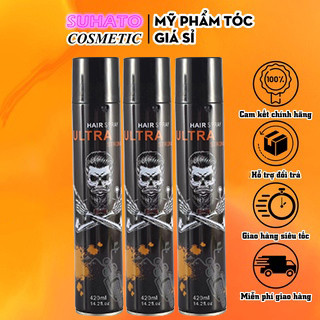Gôm xịt tóc , keo xịt tóc untra strong 420ml. tạo kiểu và giữ nếp cho tóc. hàng chính hãng