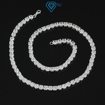 Dây chuyền bạc nam tennis đính đá 5 ly cao cấp dck0055 - Trang Sức TNJ