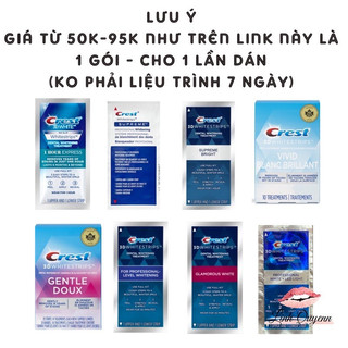 Miếng dán trắng răng Crest 3D White - Mỹ