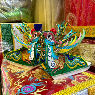 Hài thờ hình Phượng thêu chỉ các màu
