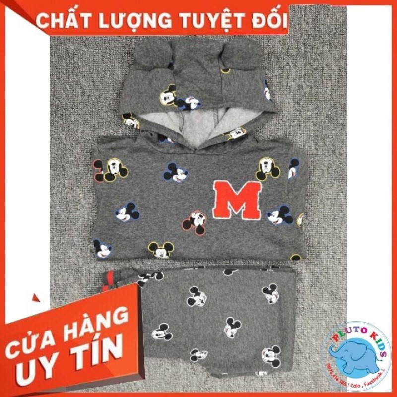 bộ nỉ bông mickey