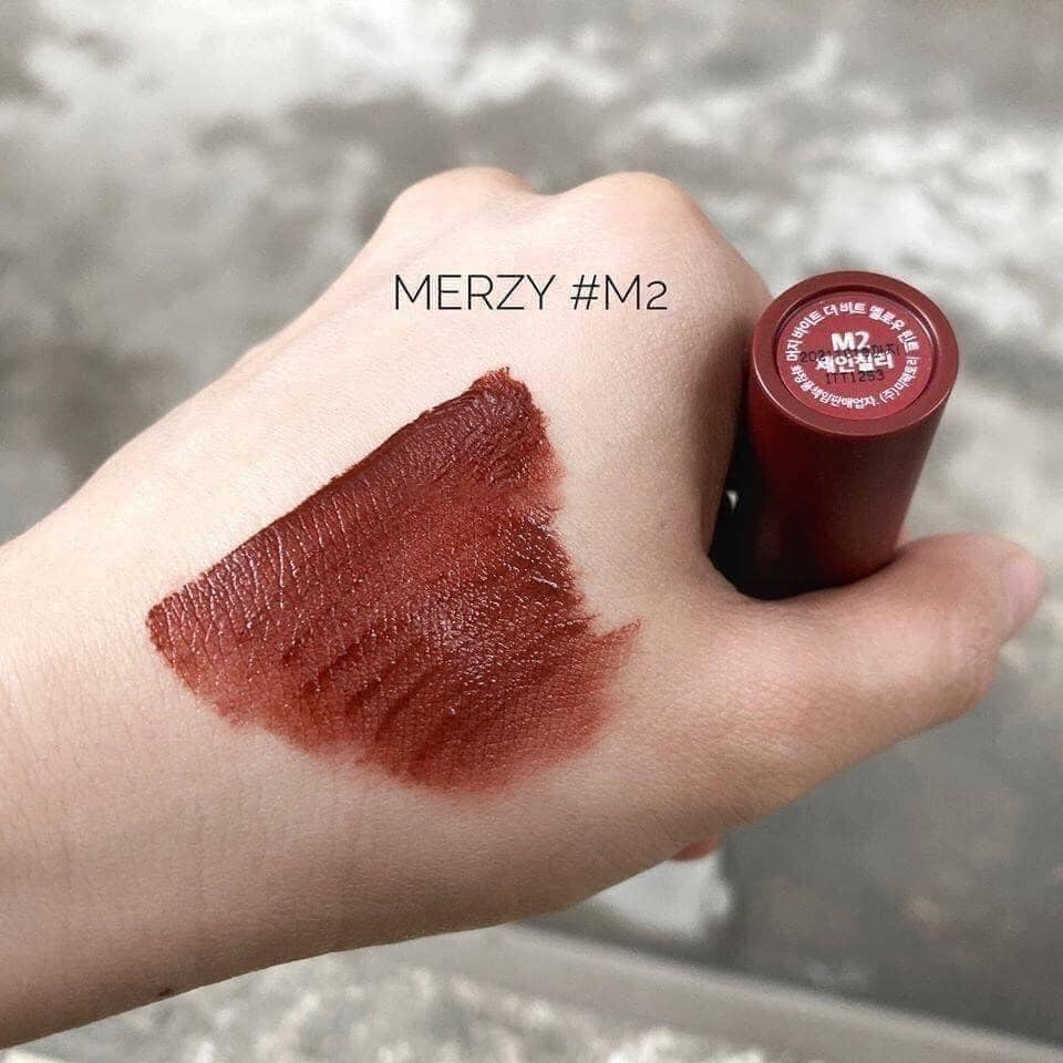 SON KEM Lì MERZY M2 - JANE CHILI Tone Đỏ nâu gạch