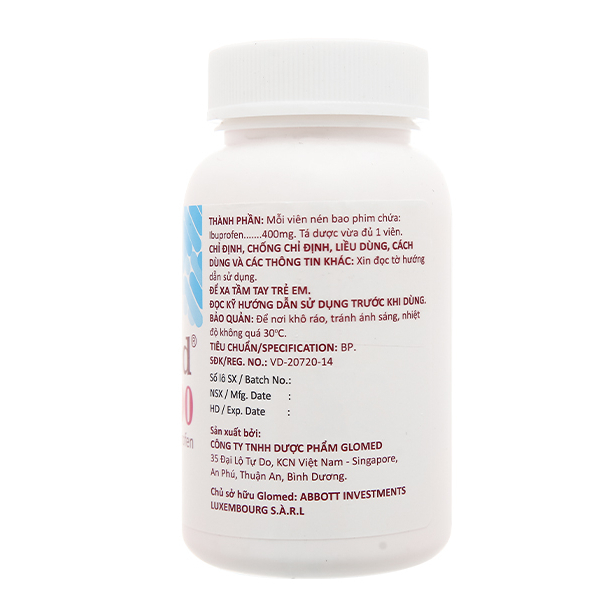 Ibuprofen 400 - Giảm Đau, Giảm Viêm