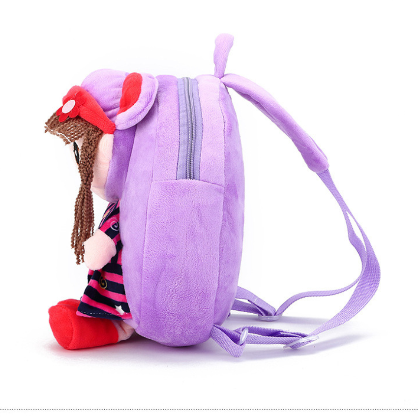 Cặp balo học sinh đi học mầm non bông đáng yêu với nhiều màu sắc lựa chọn cho bé, chất vải bông tuyết mềm mịn BL042