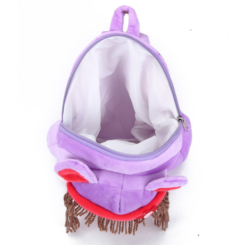 Cặp balo học sinh đi học mầm non bông đáng yêu với nhiều màu sắc lựa chọn cho bé, chất vải bông tuyết mềm mịn BL042