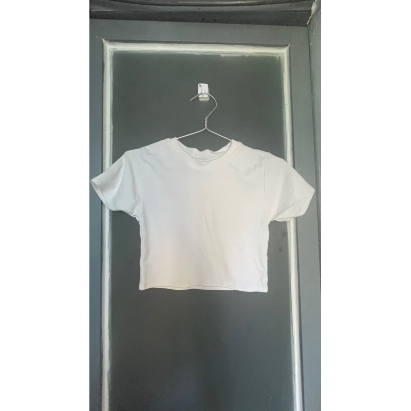 Croptop baby tee tay ngắn nhiều màu