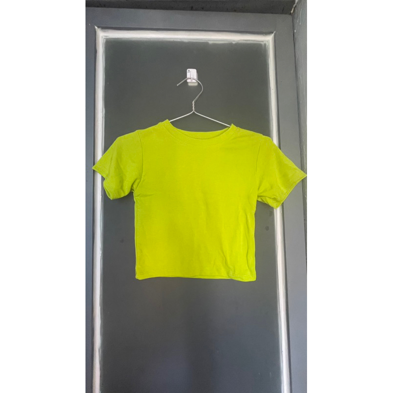 Croptop baby tee tay ngắn nhiều màu