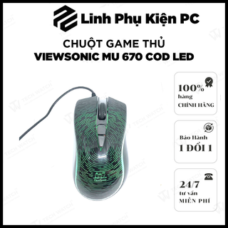 Chuột game thủ Viewsonic MU 670 cod led nhiều màu bảo hành 12 tháng