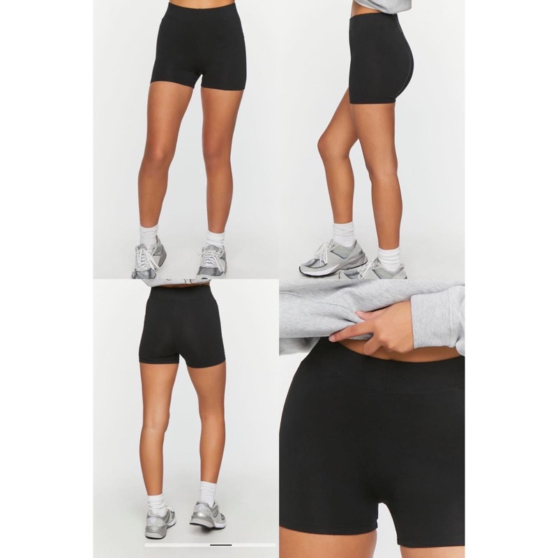 Quần legging đùi, biker short F21 xuất dư thun gân siêu dày