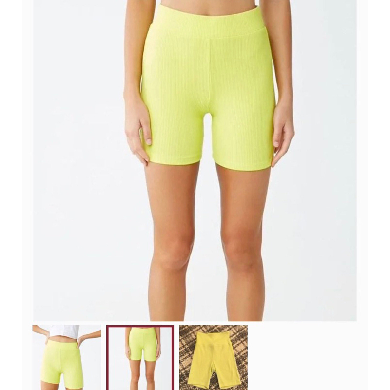 Quần legging đùi, biker short F21 xuất dư thun gân siêu dày