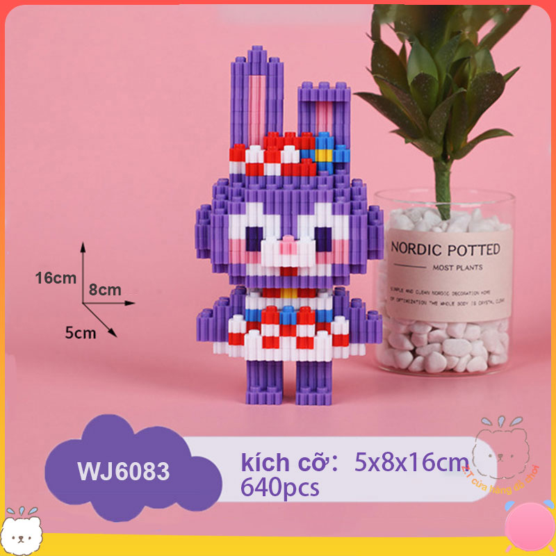 MINI LEGO Mô hình răng cưa Lắp Ráp Đồ Chơi Cute Khác Nhau Nhân vật hoạt hình đồ chơi xếp hình