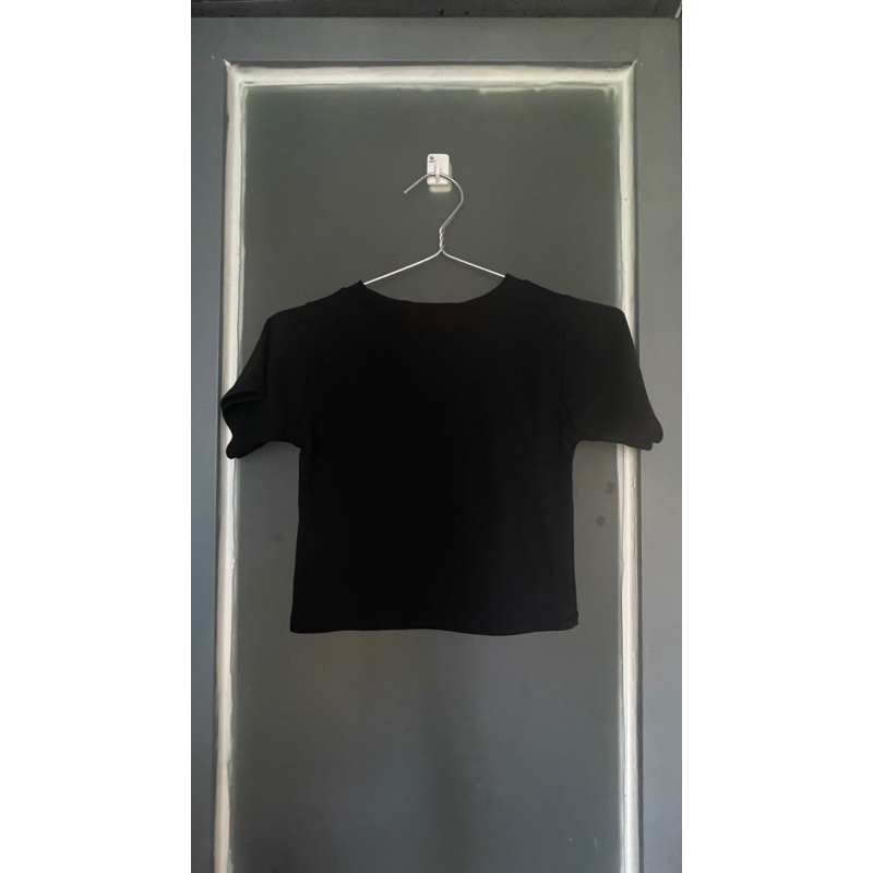 Croptop baby tee tay ngắn nhiều màu