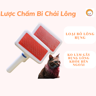 Tiêu đề: Lược Chải Lông Chấm Bi Đầu Răng - Dụng cụ chăm sóc lông chó mèo hiệu quả, an toàn cho thú cưng