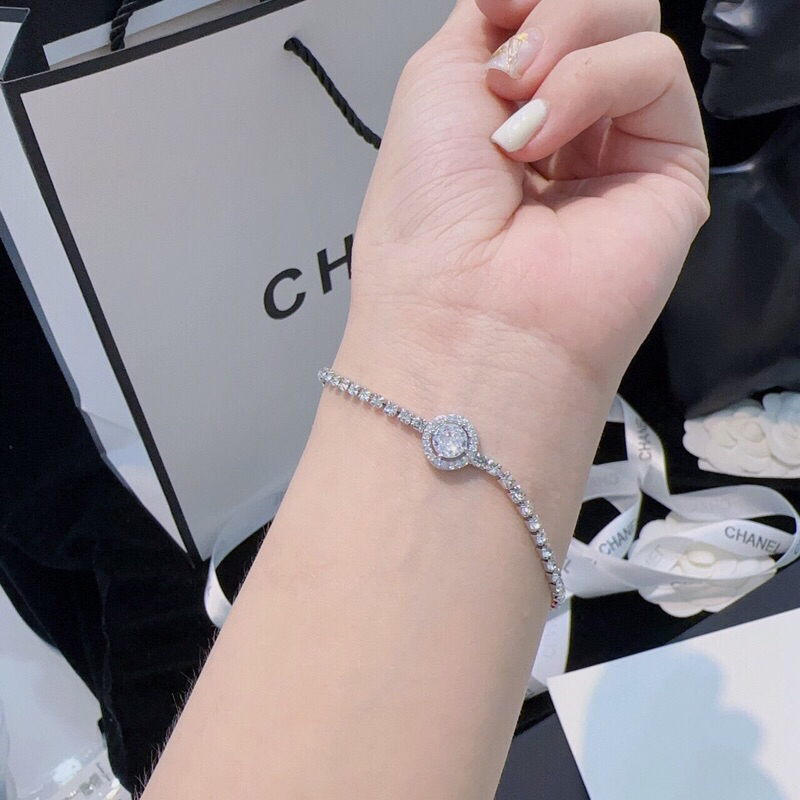 Vòng tay pandora đá hình tròn sáng cực đẹp