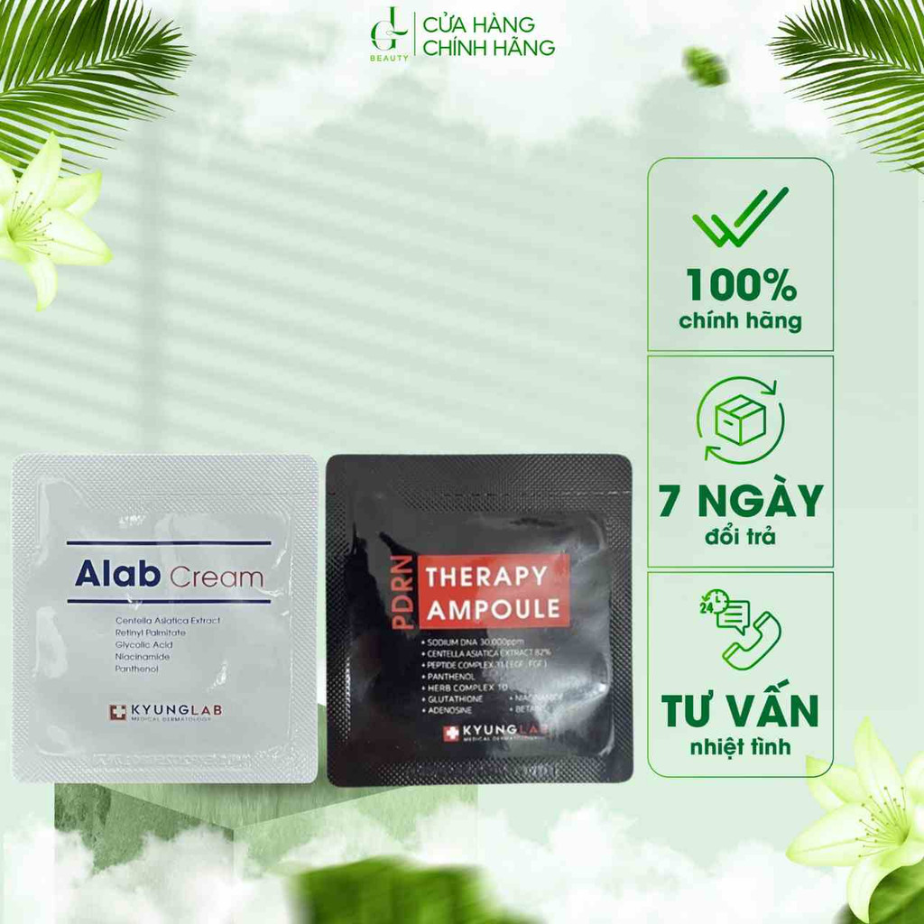 Gói Mini Kem Dưỡng Retinol Kyung Lab Alab Cream và Tinh Chất Tế Bào Gốc PDRN 1.2ml