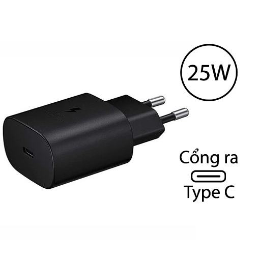 Bộ Củ Cáp Sạc Nhanh SamSung 25W Type C Cho Máy Note 8-20.. A50,51,70,71.. S10,20,21,22 Ultra ..