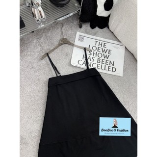 Đầm 2 dây đen dáng babydoll