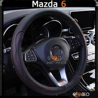 Bọc vô lăng volang dành cho xe Mazda 6 da PU cao cấp - OTOALO