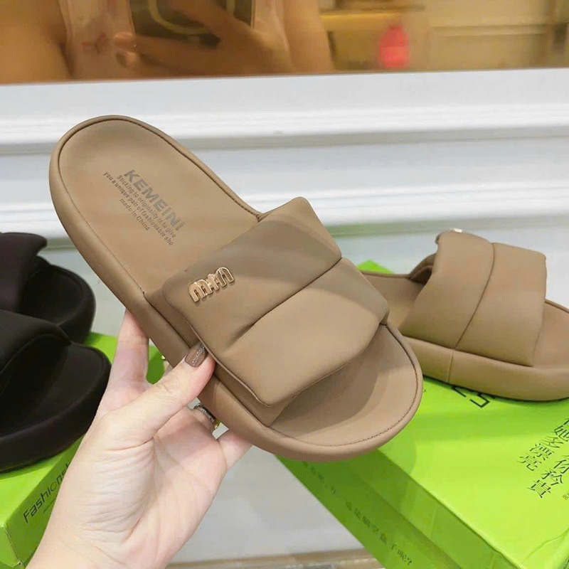 Dép lê miu quai dán hàng fullbox quảng châu cao cấp