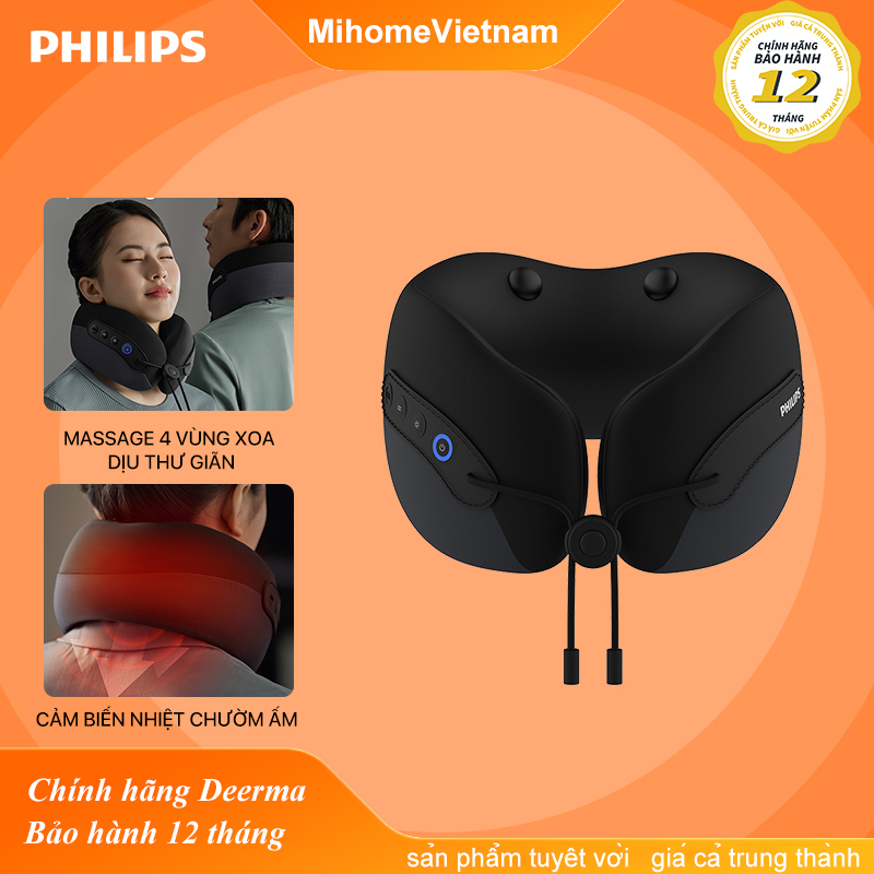 Máy massage cổ thông minh Philips PPM3306-Massage 4 vùng xoa dịu thư giãn