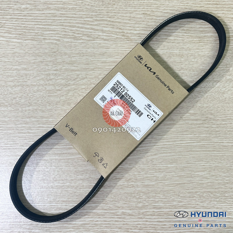 Bộ dây curoa HYUNDAI GETZ: máy phát & lốc lạnh / điều hoà - Nhập khẩu chính hãng HYUNDAI MOBIS Hàn Quốc