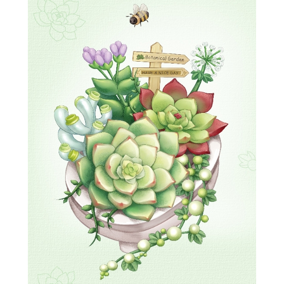 Mô Hình Lắp Ráp Vườn Bách Thảo Mô Hình Trang Trí Mô Hình Decor Cao Cấp Mô Hình Quà Tặng