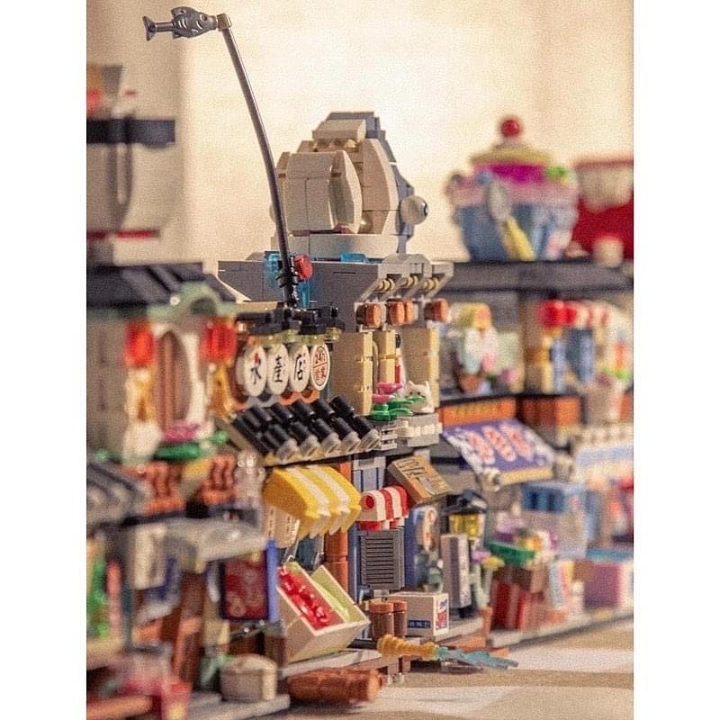 Đồ Chơi Mô Hình Lắp Ráp Cửa Hàng Quán Ăn Nhật,Mô Hình Trang Trí, Decor Cao Cấp, Quà Tặng