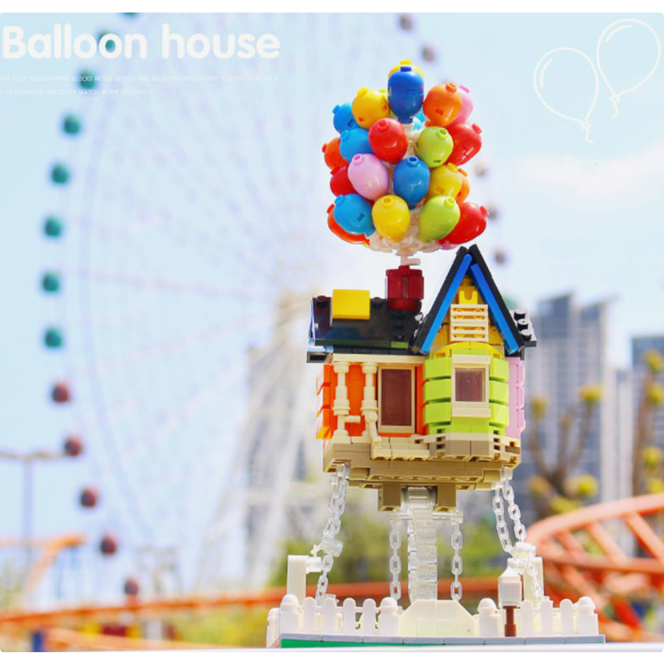 Mô Hình Lắp Ráp Nhà Bóng Bay Up Movie Mô Hình Trang Trí Mô Hình Decor Cao Cấp Mô Hình Quà Tặng