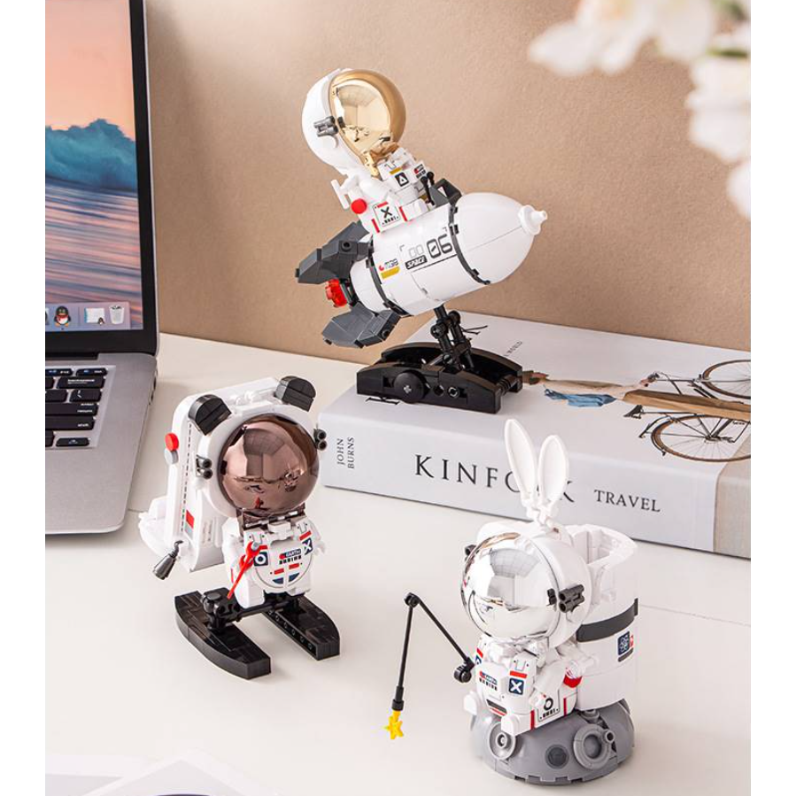 Mô Hình Lắp Ráp Phi Hành Gia Mini Mô Hình Trang Trí Mô Hình Decor Cao Cấp Mô Hình Quà Tặng
