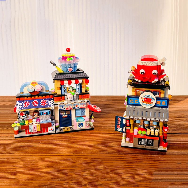 Đồ Chơi Mô Hình Lắp Ráp Cửa Hàng Quán Ăn Nhật,Mô Hình Trang Trí, Decor Cao Cấp, Quà Tặng