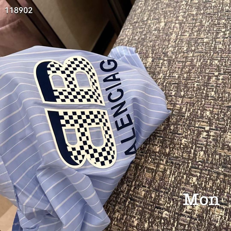 Áo Sơmi Kẻ Xanh Balennn QC L1