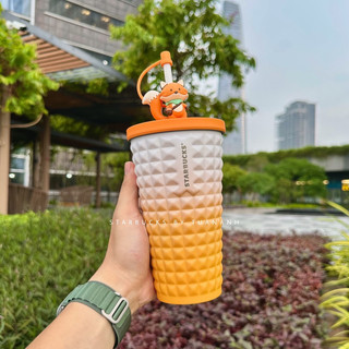 Ly Giữ Nhiệt Starbucks Inox Pineapple Foxie 473ml
