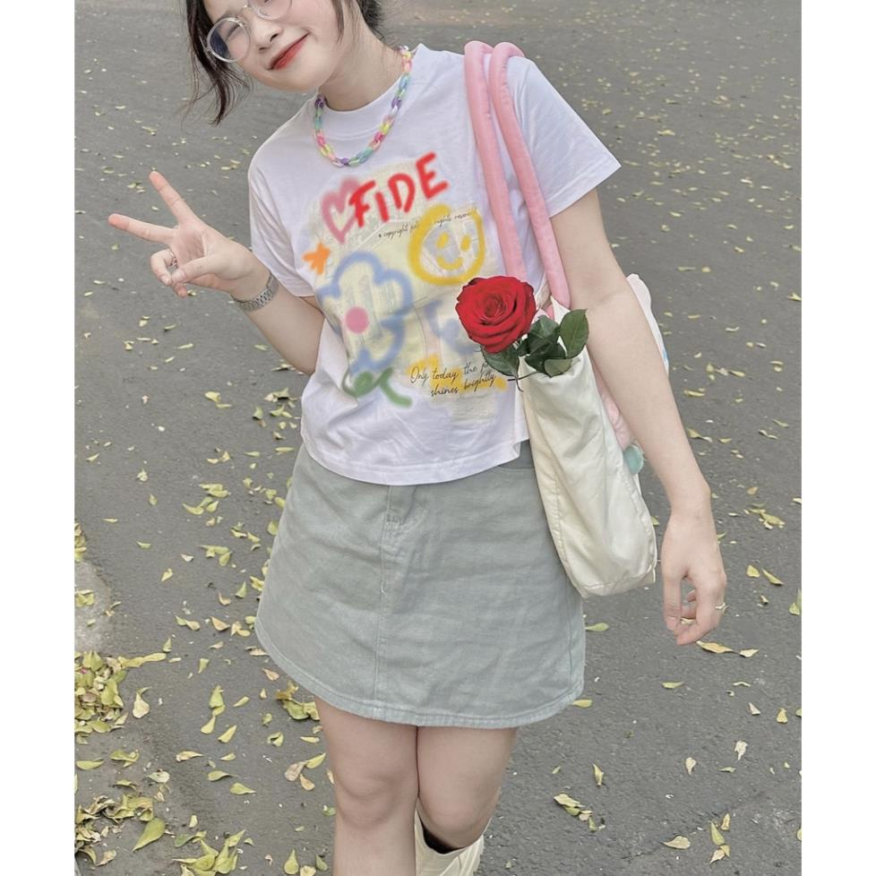 Áo Baby Tee FIDE thun cotton 100%, Áo thun BABY TEE Trendy 2023