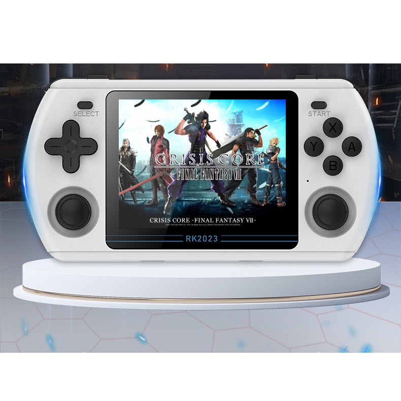 Máy chơi game Powkiddy RK2023 – Thẻ 64GB full game PSP, PS1, DREAMCAST, N64, Nintendo DS, GBA, NES, SNES, CPS1, MAME...