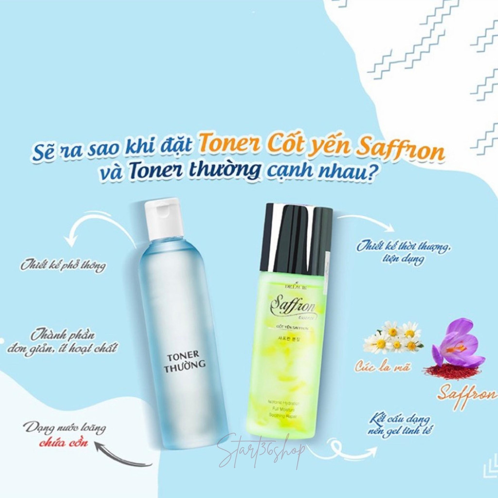 Toner cốt yến Saffron Dr Lacir Toner cho da khô da nhạy cảm giúp thu nhỏ lỗ chân lông sạch sâu, sáng da, cân bằng độ ẩm | BigBuy360 - bigbuy360.vn