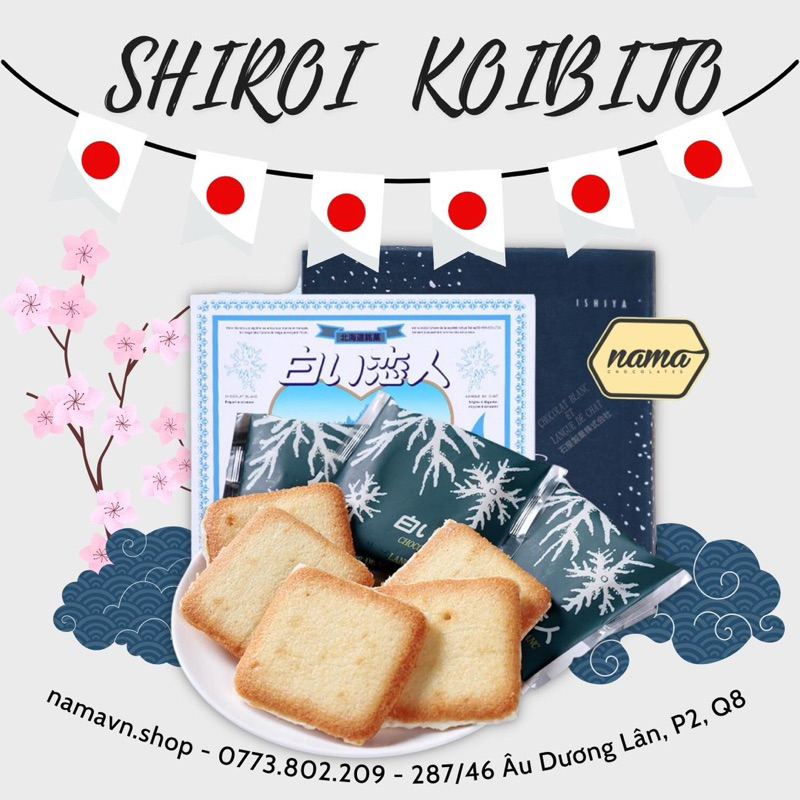 Shiroi Koibito ''Người tình tuyết trắng'' Bánh quy kem sữa Nhật Bản đến từ Hokaido