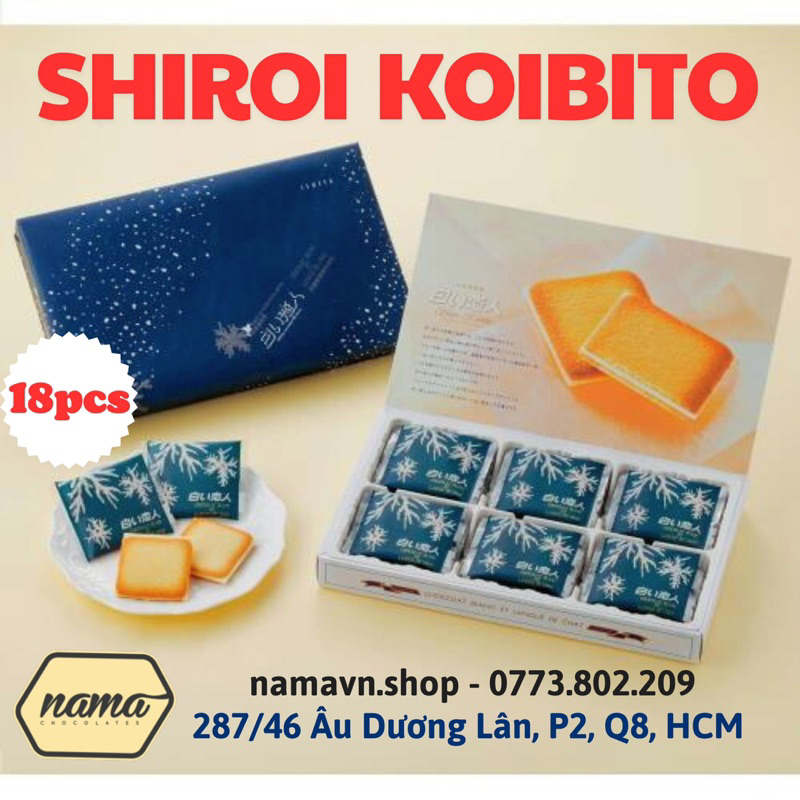 Shiroi Koibito ''Người tình tuyết trắng'' Bánh quy kem sữa Nhật Bản đến từ Hokaido