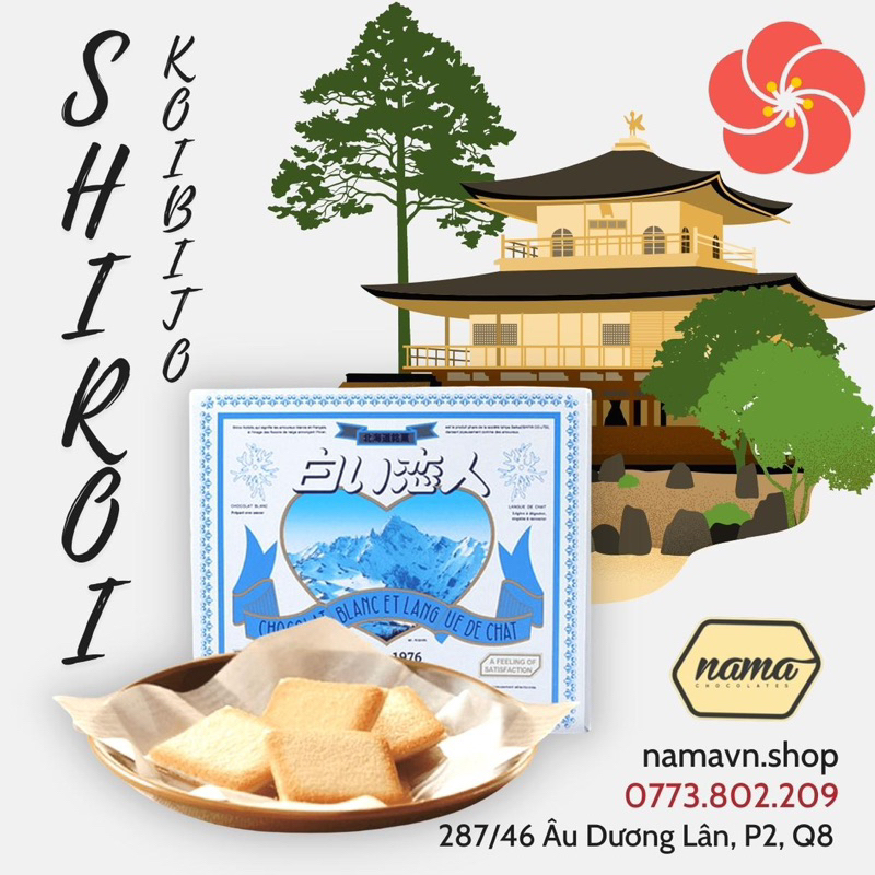 Shiroi Koibito ''Người tình tuyết trắng'' Bánh quy kem sữa Nhật Bản đến từ Hokaido