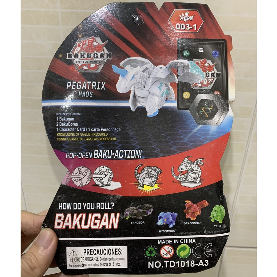 Mô Hình đồ chơi sáng tạo Bakugan cho bé - Trứng cuộn siêu thú sức mạnh có nam châm